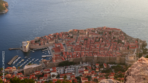 Dubrovnik Old Town Aerial View