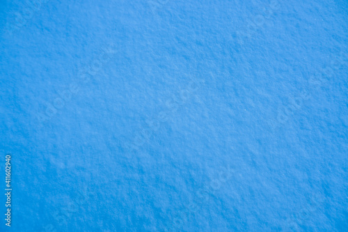 Blue snow as a background.
