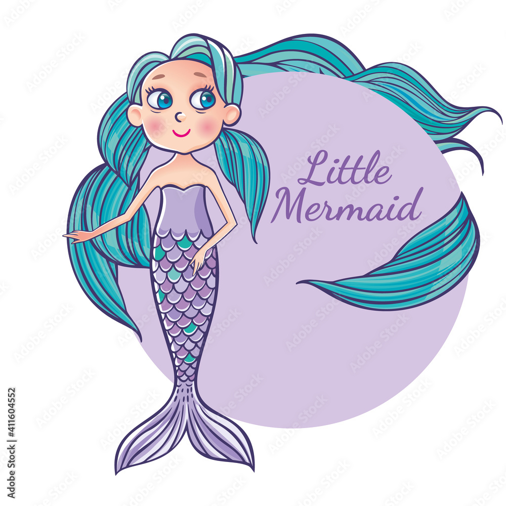 Cute mermaid for kids fashion artworks Cute mermaid for kids fashion artworks