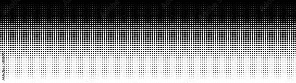 Black and white dots background. Pop art pattern, texture. Modern pattern. Vector illustration