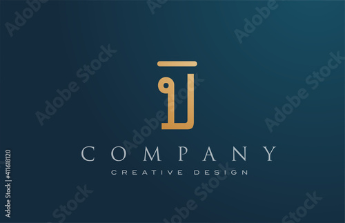 U gold golden alphabet letter icon logo design. Lettering and corporate. Elegant identity template with creative text