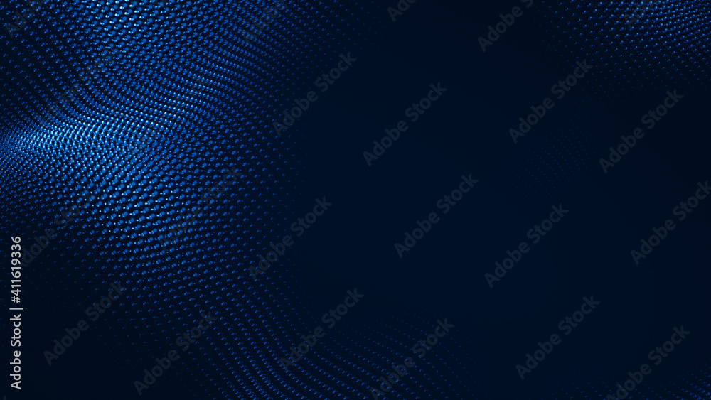 Dot white blue wave light screen gradient texture background. Abstract technology big data digital background. 3d rendering. Dot white blue wave light screen gradient texture background. Abstract technology big data digital background. 3d rendering.