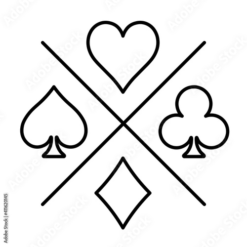 Poker card suits