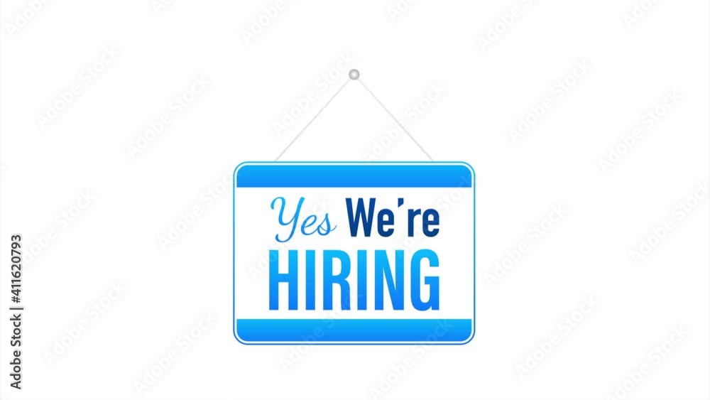 We re Hiring web banner. Megaphone With We are Hiring Speech on green background. illustration. We re Hiring web banner. Megaphone With We are Hiring Speech on green background. illustration.