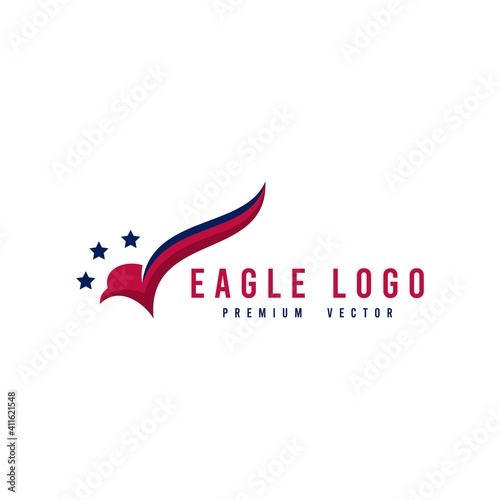 Eagle logo design premium vector