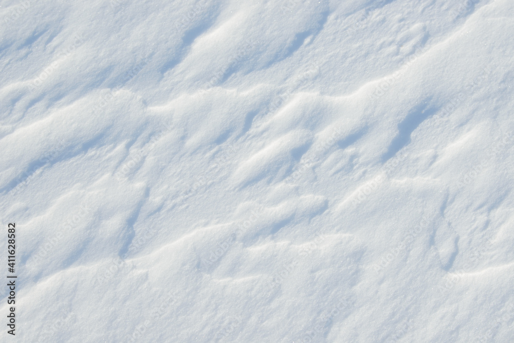 Fresh clean white snow background texture. Winter background with snowflakes and snow mounds. Snow lumps. Seasonal landscape details. Fresh clean white snow background texture. Winter background with snowflakes and snow mounds. Snow lumps. Seasonal landscape details.