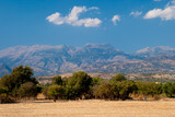 Mountains on Crete Greece - inland panorama view