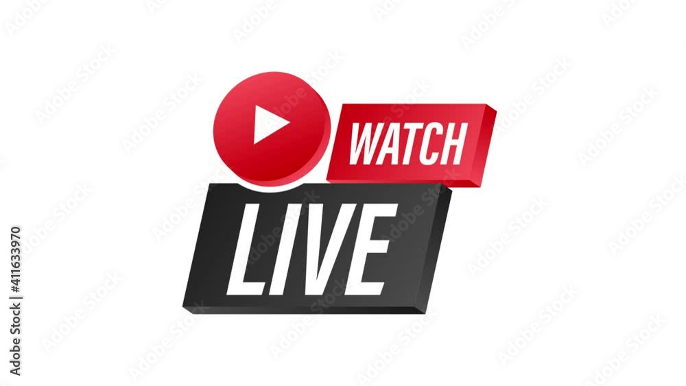 Live match logo. stock illustration.