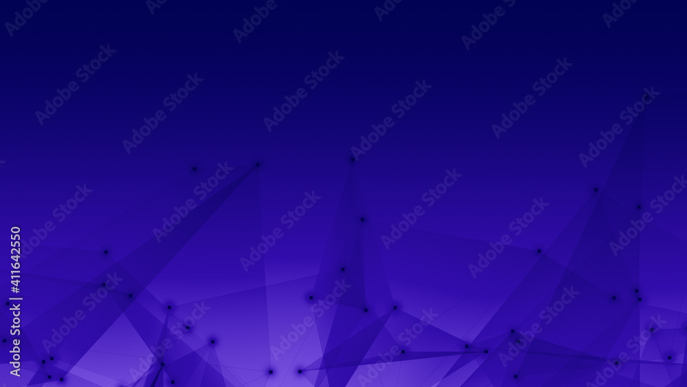 Abstract technology and science polygonal space low poly dark background Tone blue purple with connecting dots and lines. Abstract technology and science polygonal space low poly dark background Tone blue purple with connecting dots and lines.