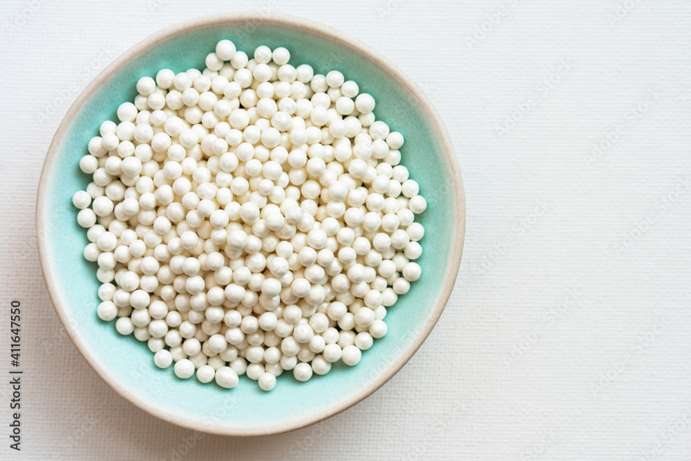 Candy Pearls in a Bowl Candy Pearls in a Bowl