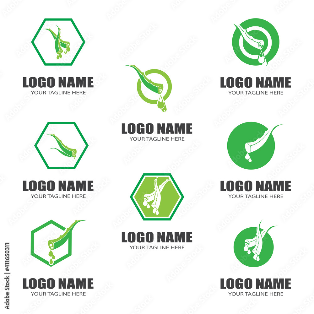 Aloe vera vector illustration design icon template Aloe vera vector illustration design icon template