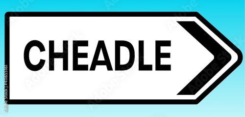 Cheadle Road sign photo