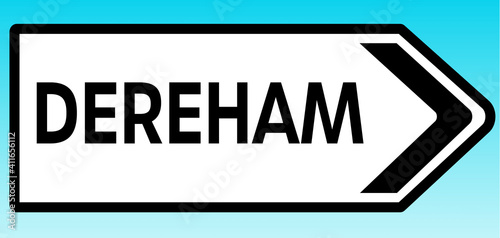 Dereham Road sign