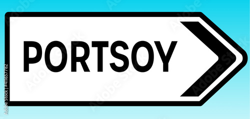 Portsoy Road sign photo