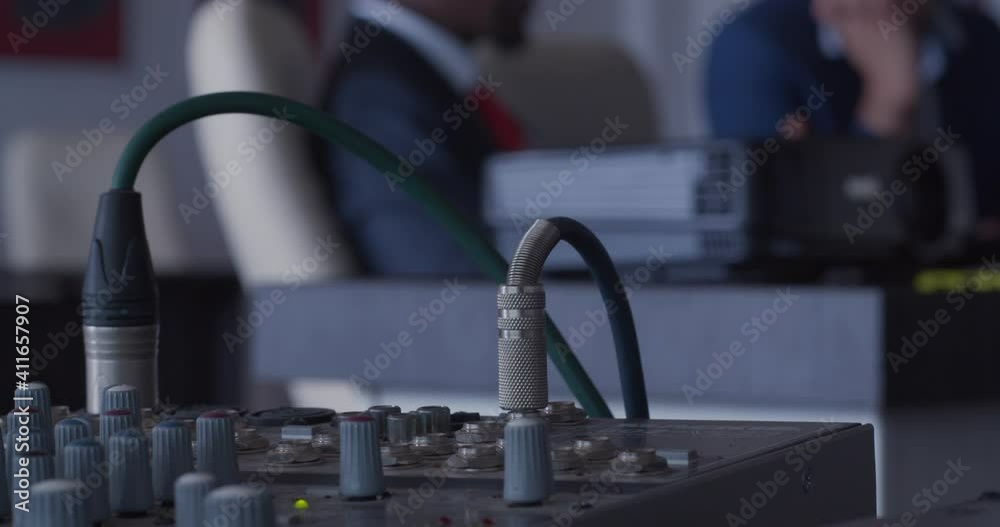 business meeting defocus