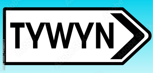 Tywyn Road sign photo