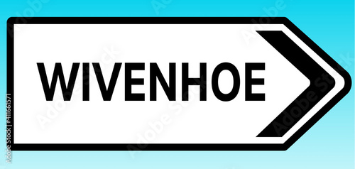 Wivenhoe Road Sign photo
