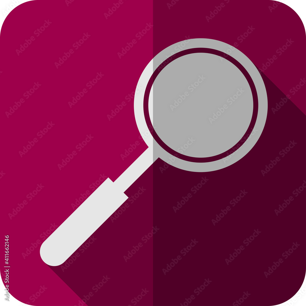 Vector research icon symbol with long shadown flat design Vector research icon symbol with long shadown flat design
