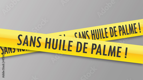 Logo sans huile de palme.