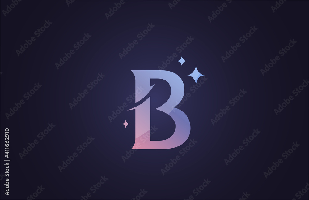 B beautiful alphabet letter logo for business and company in gradient pink blue. Creative lettering and corporate identity. Branding icon design B beautiful alphabet letter logo for business and company in gradient pink blue. Creative lettering and corporate identity. Branding icon design