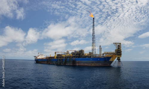 Floating production storage and offloading (FPSO) vessel, oil and gas indutry photo