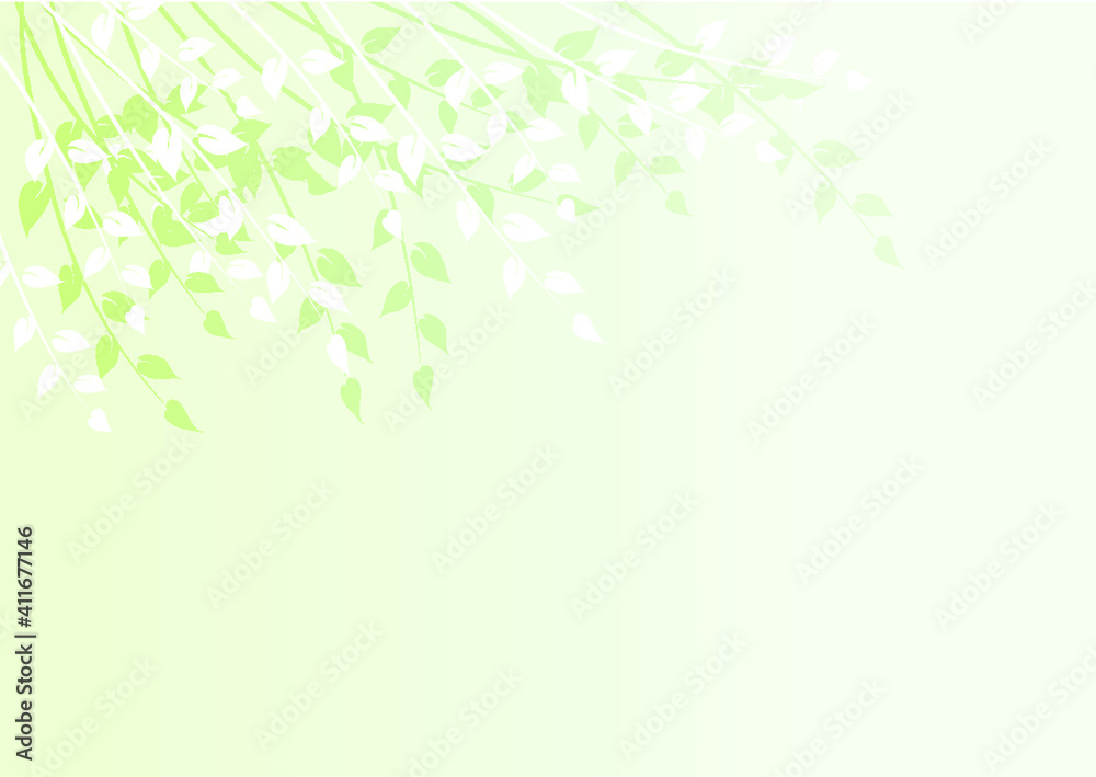 vector drawing leaf in the wind background design