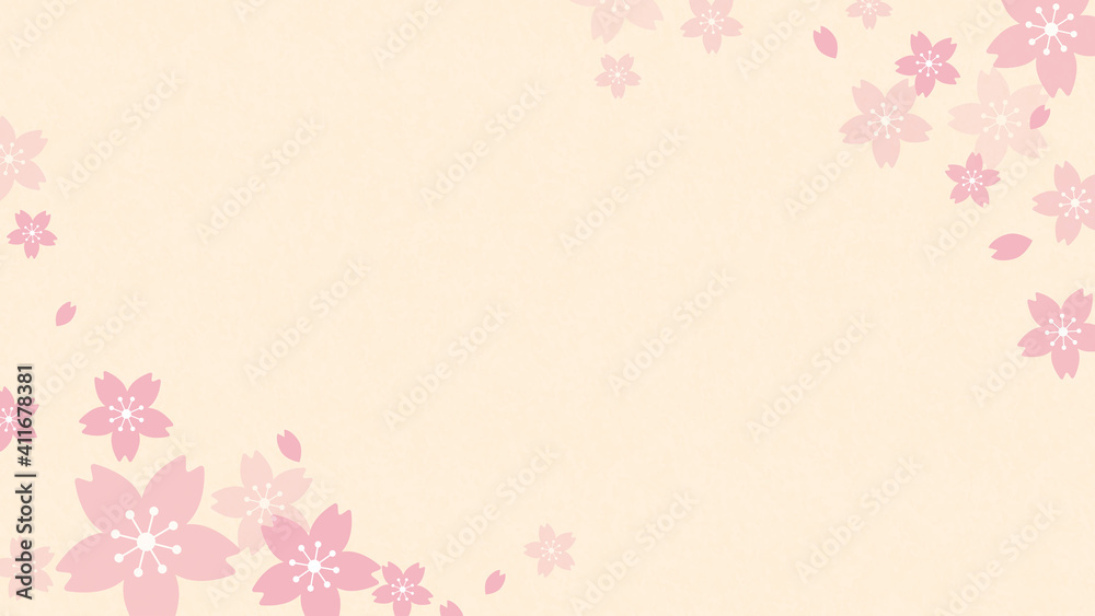 桜の花背景
