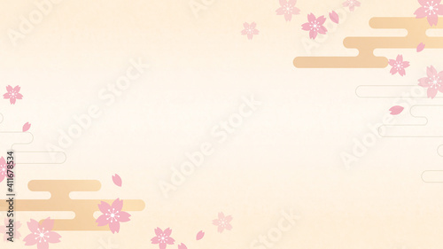 桜の花背景