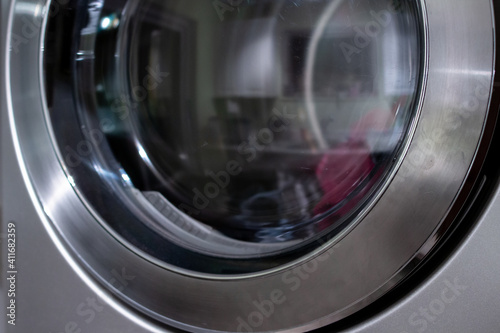 Washing machine, slate gray on tumble dry, Toronto, Ontario, Canada.  © Jade