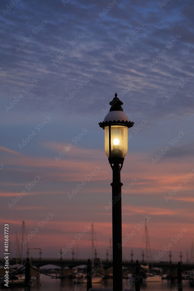 sunset at the pier