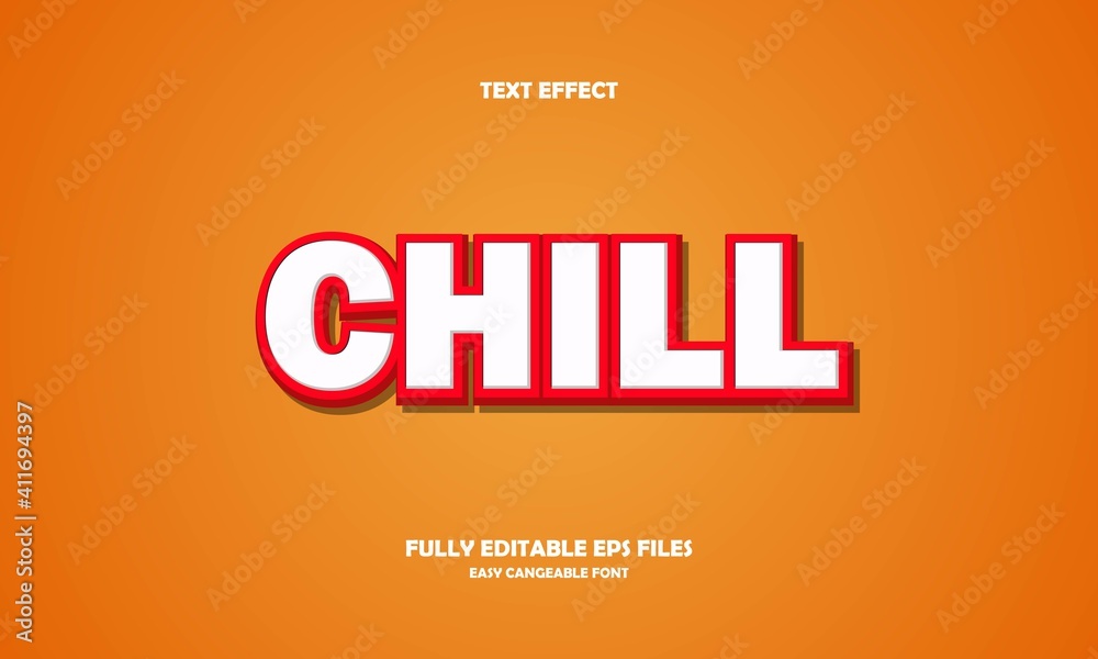 chill style editable text effect chill style editable text effect