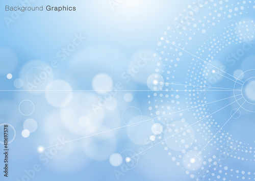 Abstract blue background. Vector graphics. Information and communication image.