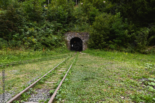 Old uranium mine, the city of Jachymov in the Czech Republic photo