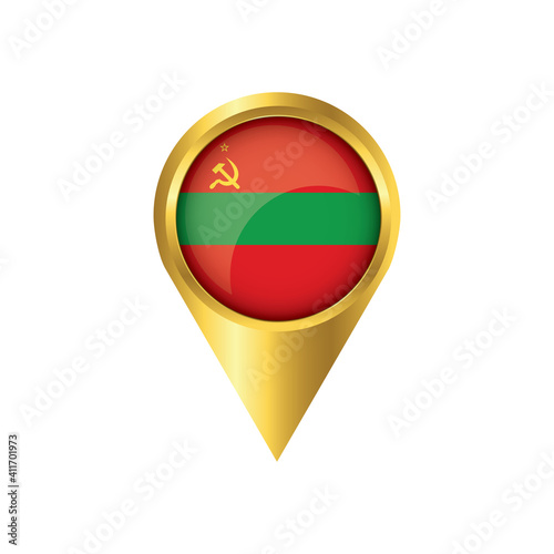 Free Download Flag of Transnistria.symbol check in Transnistria, golden map pointer with the national flag of Transnistria in the button. vector illustration. - GFXLoad