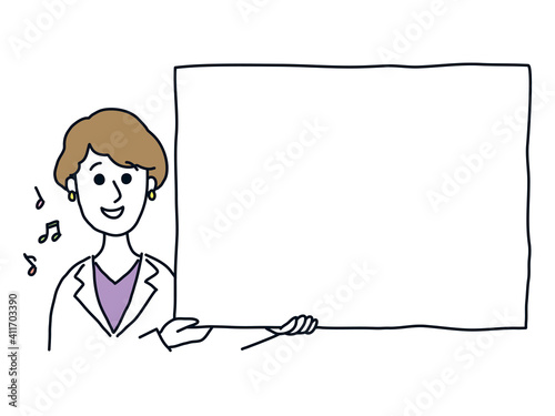 女性　ポイント　フレーム　メッセージ