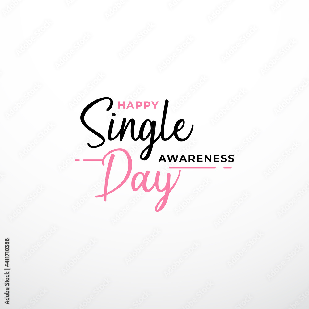 Happy Single Day Vector Design Template Background