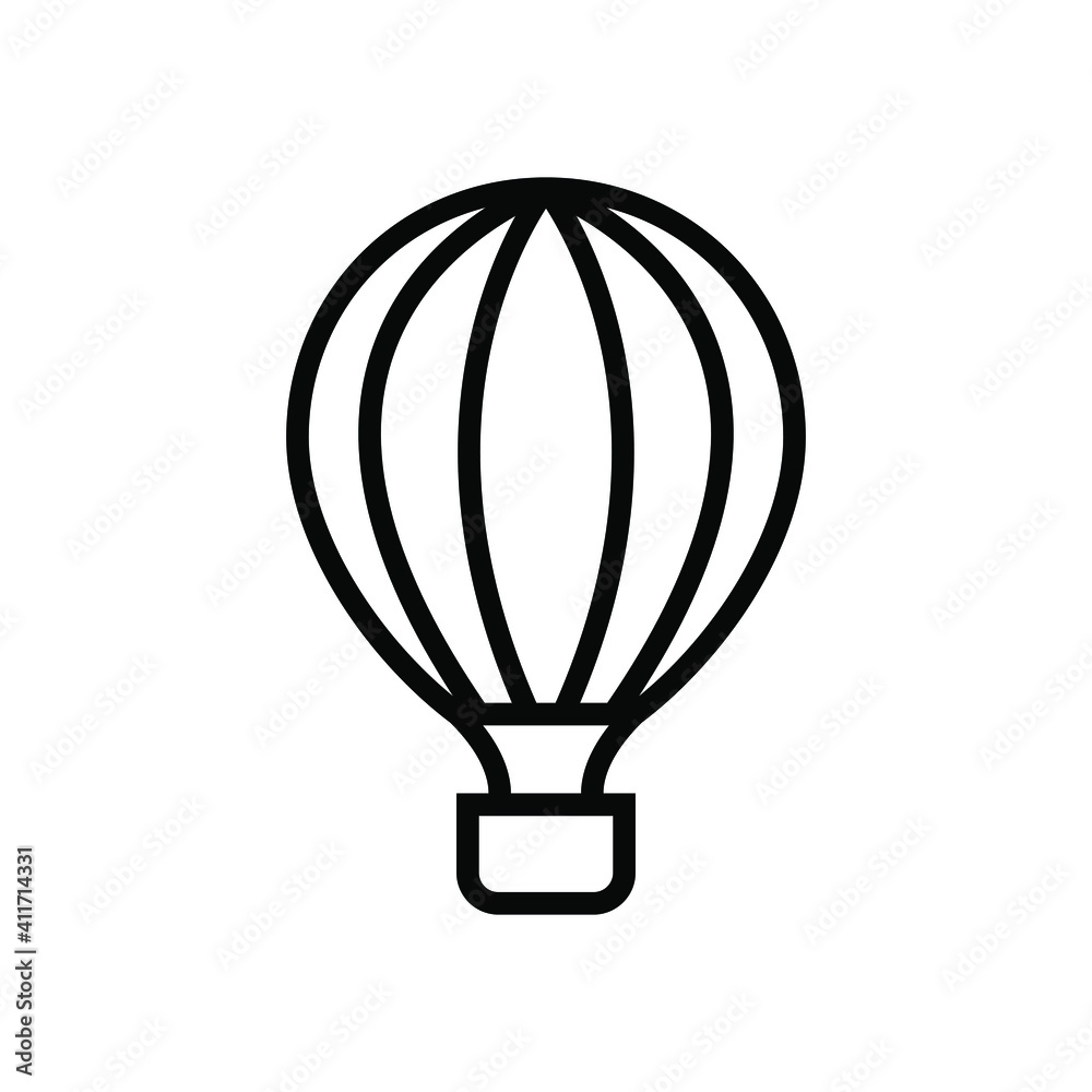 Hot air balloon icon vector graphic illustration Hot air balloon icon vector graphic illustration
