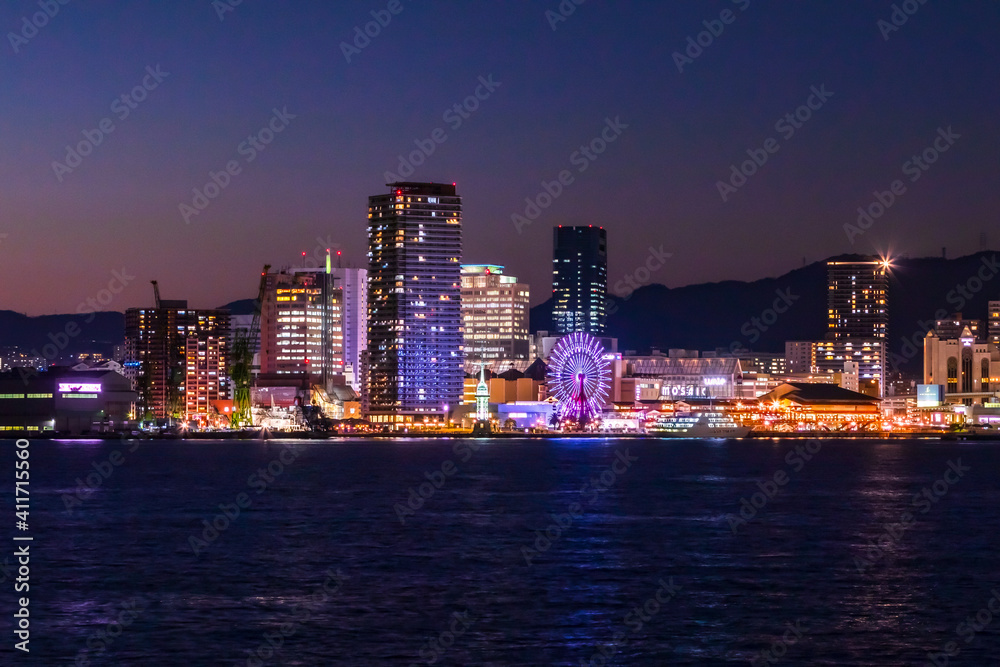 神戸ハーバーランドの夕景
2021年1月撮影