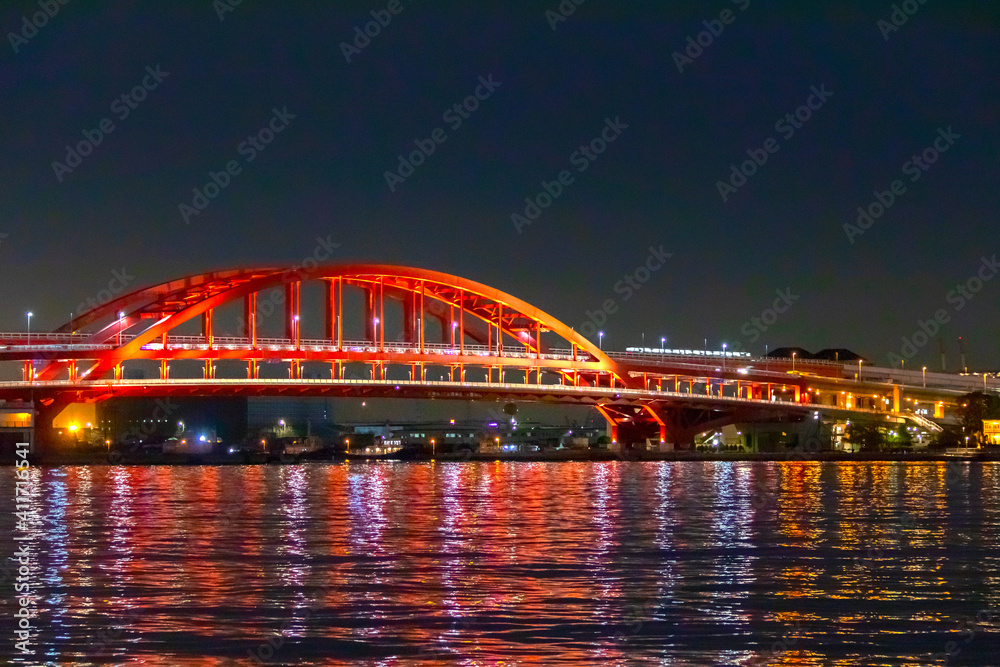 神戸大橋の夜景
ポートライナー
2021年1月撮影