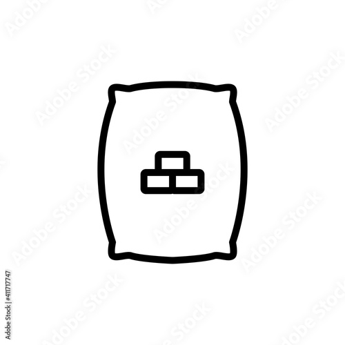 Cement Bag Icon Design Vector Template Illustration