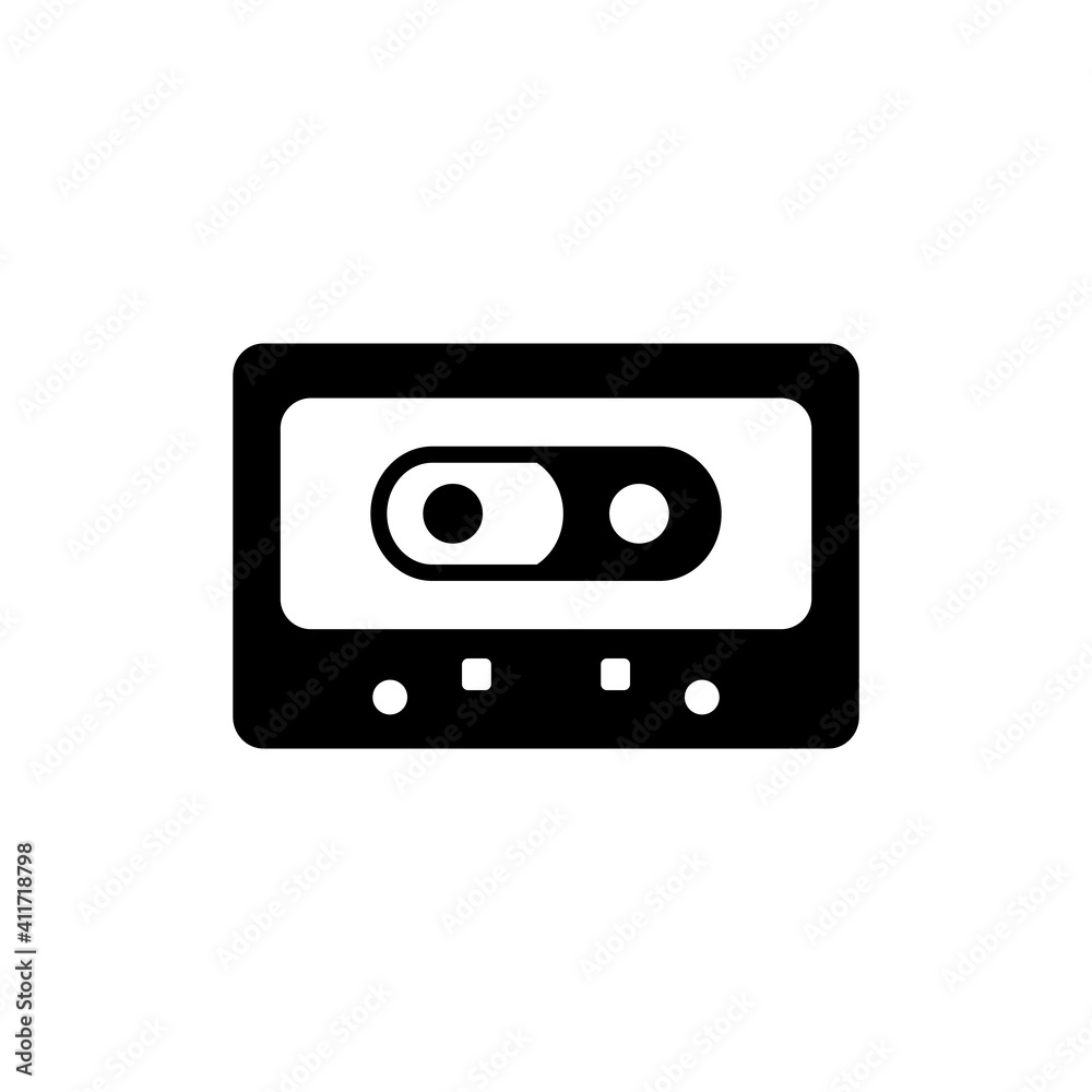 Cassette icon Design Vector Template Illustration Cassette icon Design Vector Template Illustration