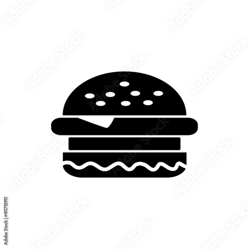 Burger Icon Design Vector Template Illustration