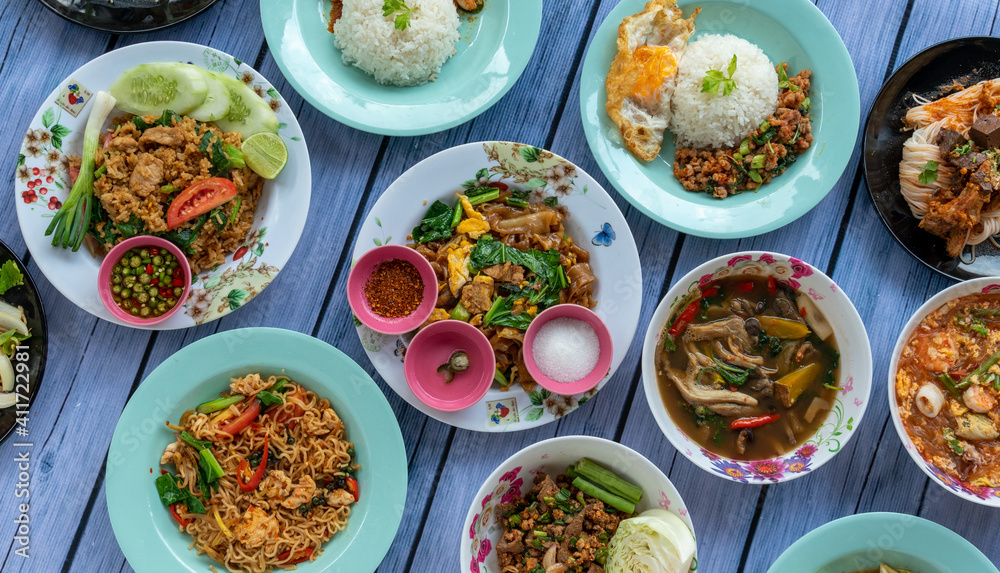 Thai Food Mixed Dishes Thai Food Mixed Dishes