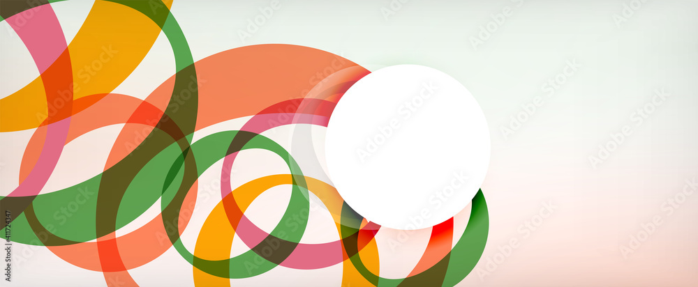 Ring geometric shapes, o letter repetition wallpaper. Abstract background for business or technology presentations, internet posters or web brochure covers Ring geometric shapes, o letter repetition wallpaper. Abstract background for business or technology presentations, internet posters or web brochure covers