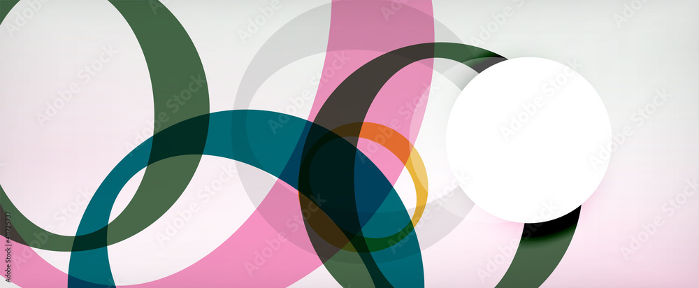Ring geometric shapes, o letter repetition wallpaper. Abstract background for business or technology presentations, internet posters or web brochure covers Ring geometric shapes, o letter repetition wallpaper. Abstract background for business or technology presentations, internet posters or web brochure covers