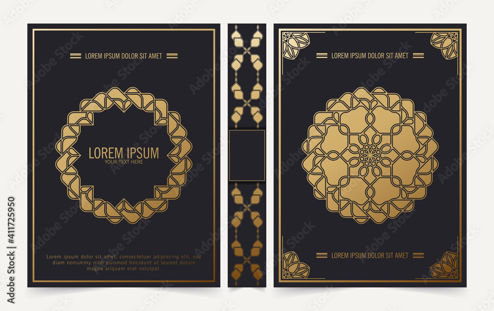 Luxury Decorative mandala book cover design Luxury Decorative mandala book cover design