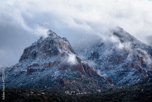 Photography Snow-covered mountains