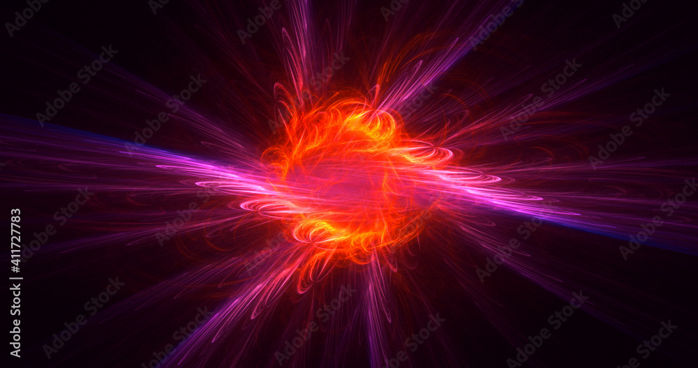 3D rendering abstract multicolor fractal light background 3D rendering abstract multicolor fractal light background