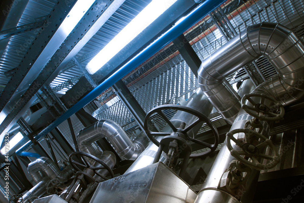 water treatment tanks at industrial power plant water treatment tanks at industrial power plant
