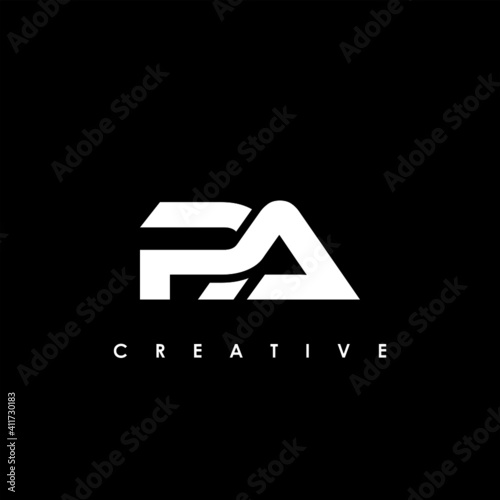 PA  Letter Initial Logo Design Template Vector Illustration